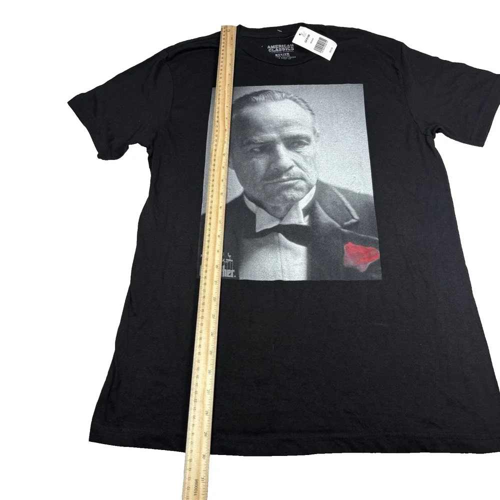 AMERICAN CLASSICS THE GODFATHER MARLON BRANDO GRAPHIC T-SHIRT MEDIUM NWT $25